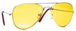 Big Lebowski Walter Yellow Aviator Sunglasses